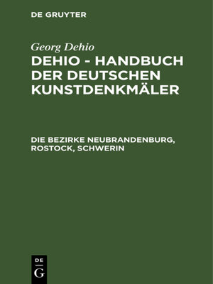 cover image of Die Bezirke Neubrandenburg, Rostock, Schwerin